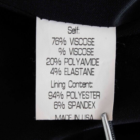 Theory Sz S Black Heavy Knit Lined Viscose Polyamide Blazer Jacket - Picture 5 of 6